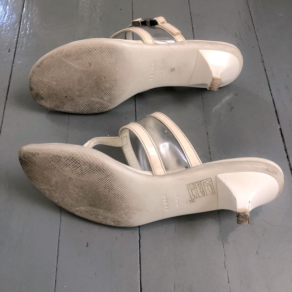 White Prada Sandals - Picture 4 of 9
